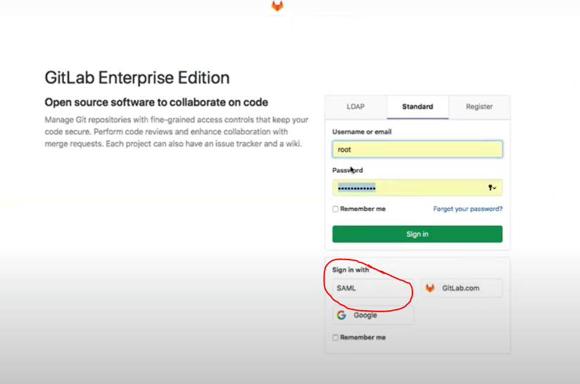 GitLab Login